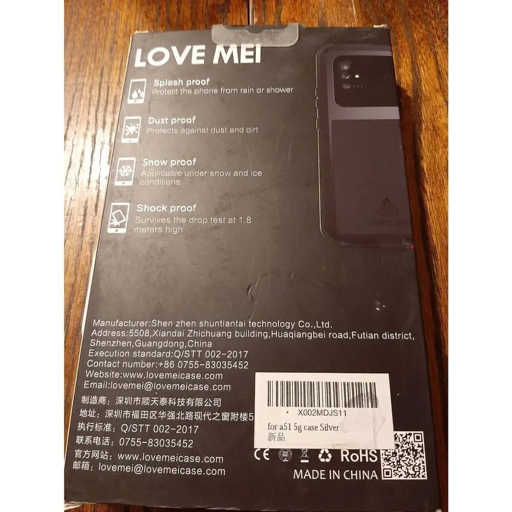 Lovemei Protective Cell Phone Case Samsung A51 5G Dust Snow Shock Splash Proof
